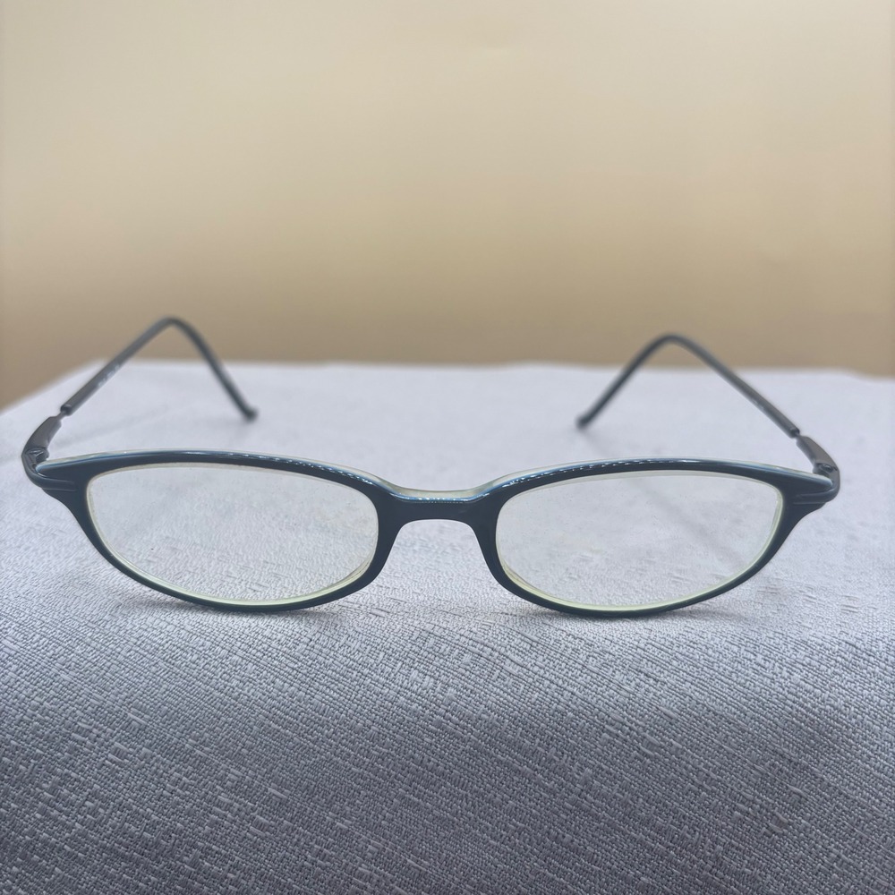 Relic 2804 135 Black Teal Oval Eyeglass Frames‎ Womens Glasses Librarian Core